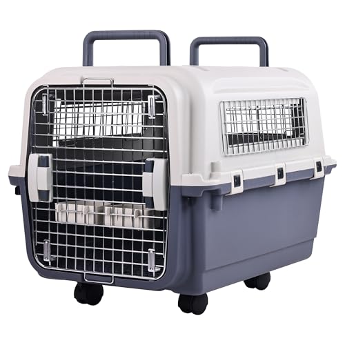 Plastic Airline Approved Travel Dog Crate, Medium E385181