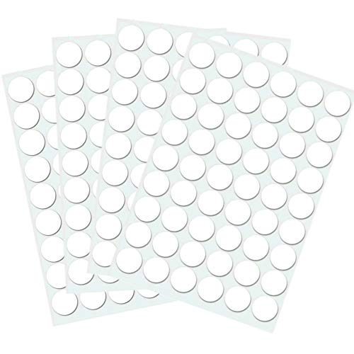Self-Adhesive Screw Hole Stickers White (21mm) K608011