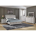 White & Oak Queen Size Bed G283