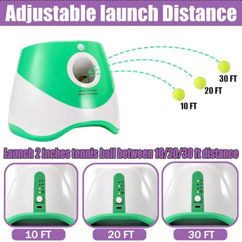 Automatic Dog Ball Thrower Launcher with 3 Launching Distance J5283