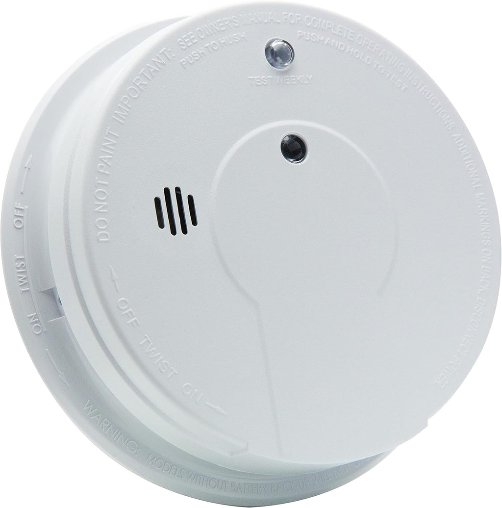 Hardwired Smoke Detector with 9-Volt Battery Backup A9914