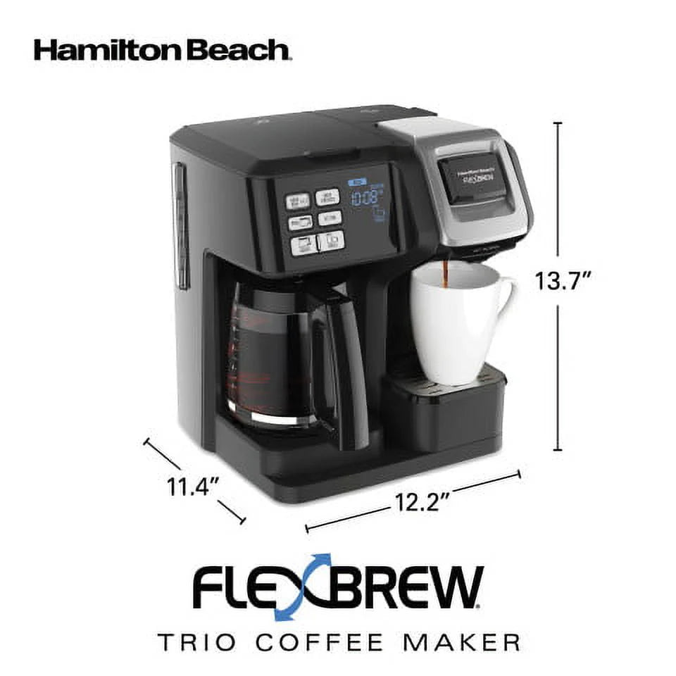 Black & Silver Single-Serve Coffee Maker Q49044