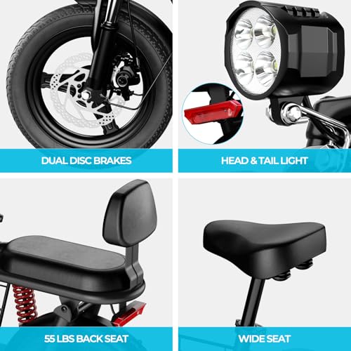 850W Peak Electric Scooter with Seat, 22MPH & 25 Miles Range, Dual Suspension, 14" Folding E Scooters Z3584