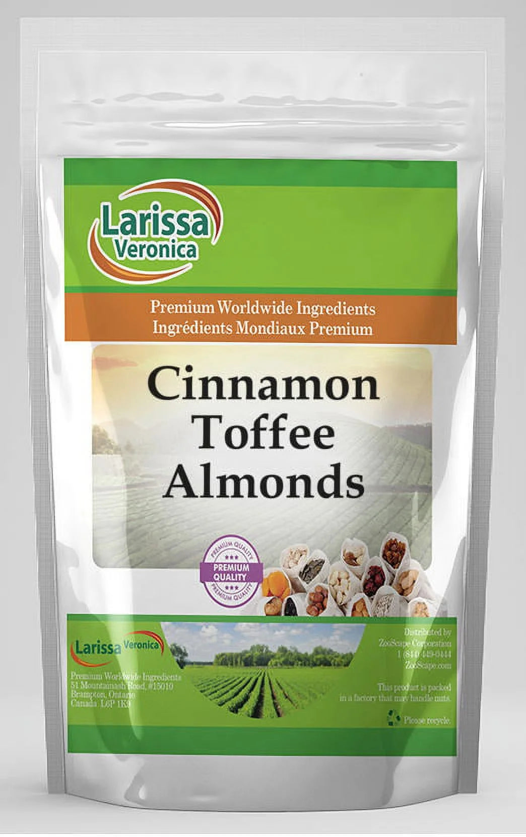 Cinnamon Toffee Almonds, 8 oz, 3-Pack W181472