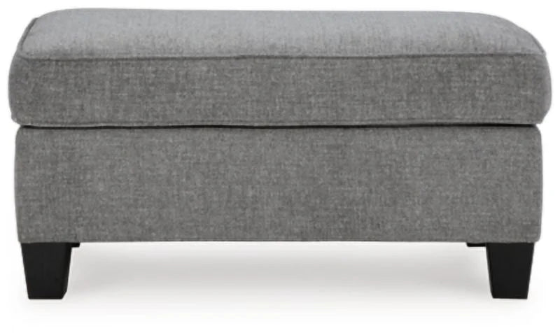 Chenille Smoke Ottoman H5352