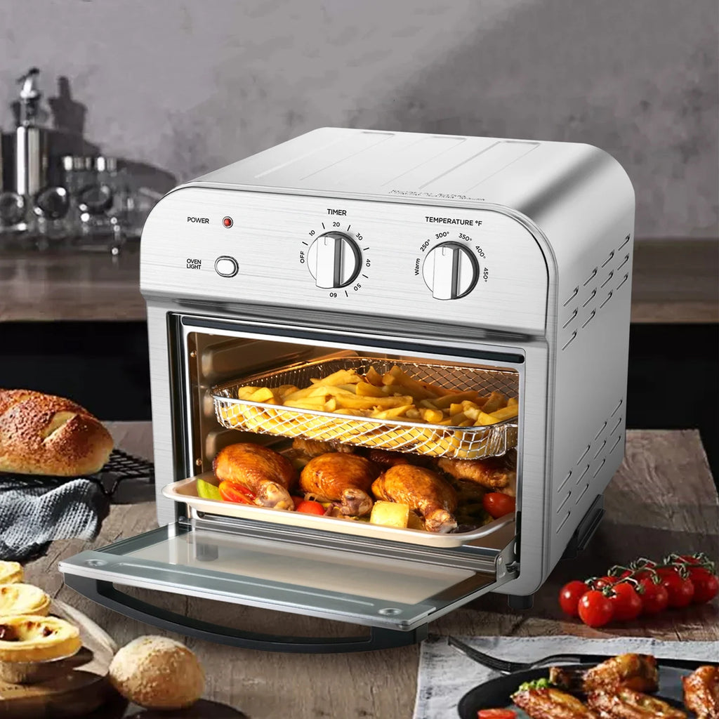 11Qt 1500W Stainless Steel Air Fryer Oven C77391