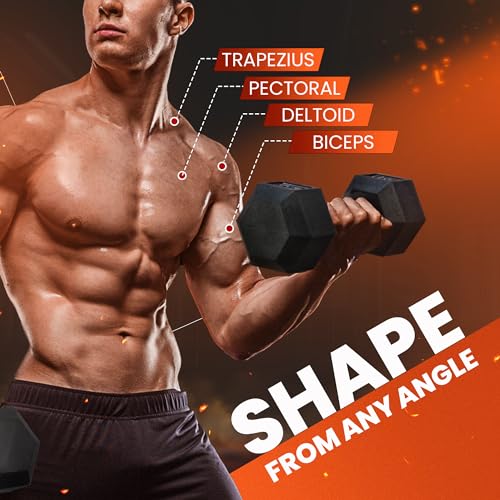 Chrome Hex Dumbbells 5-50 LBS Single V106188