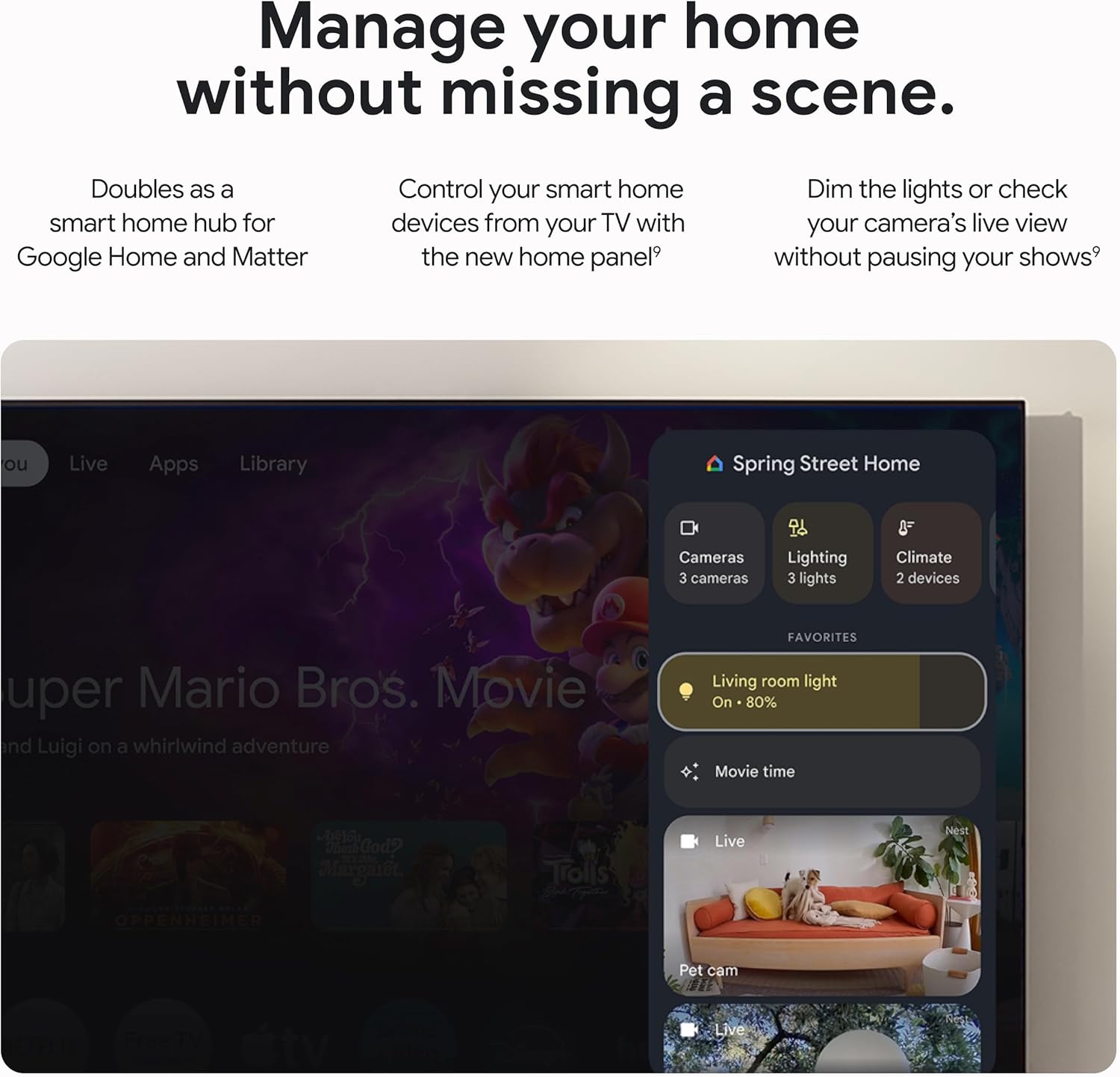 Porcelain 4K Google TV Streamer with Voice Search Remote S8361