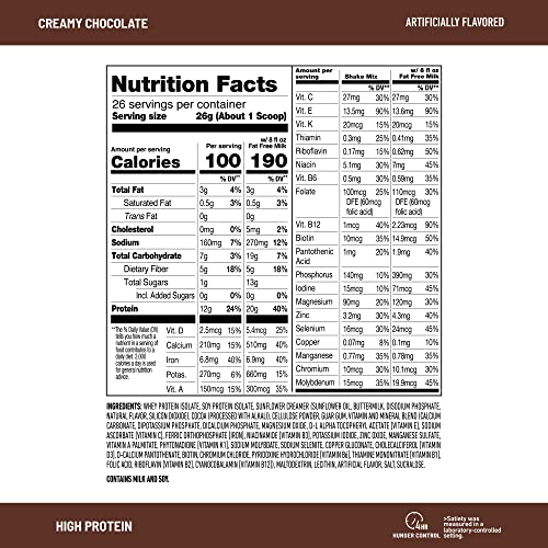 Chocolate Protein Shake, 20g Protein, 12 Count M317