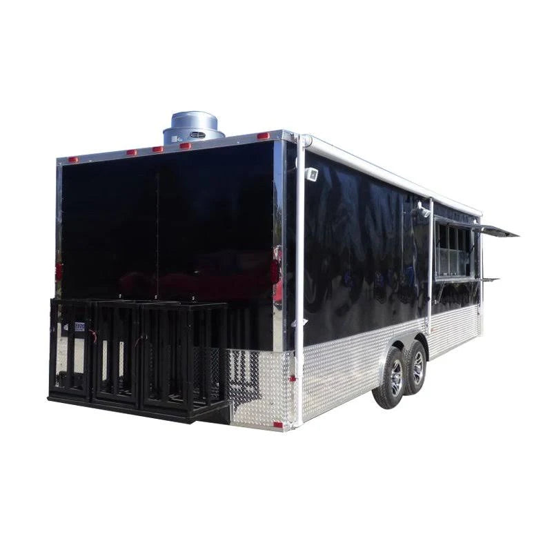 Black 8.5x24 Concession Trailer L9508