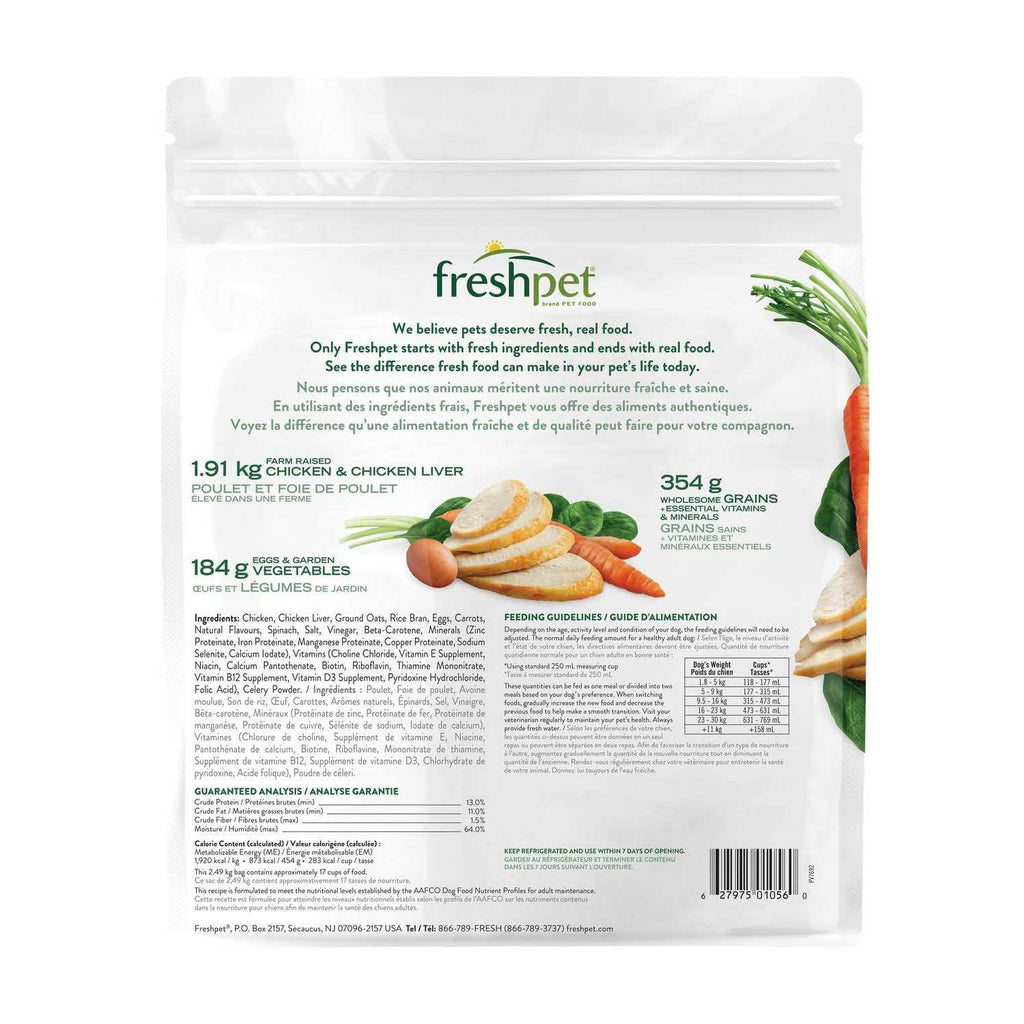 Freshpet Select Dog Food Tender Chicken Recipe P677