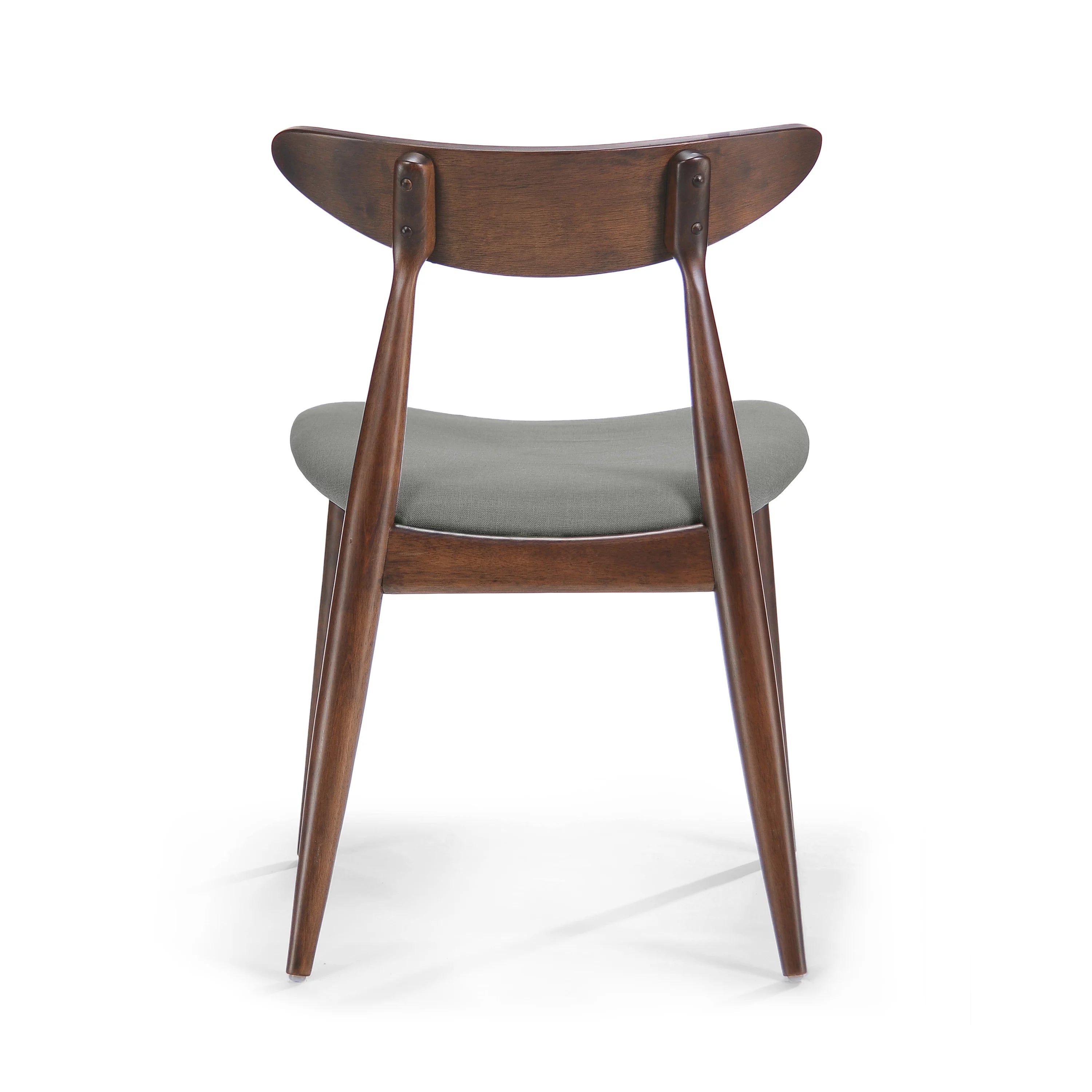 Light Grey Fabric Dining Chairs, Set of 2 F5978