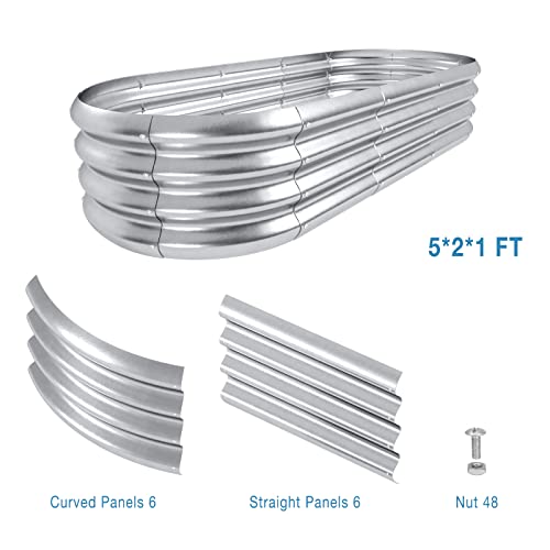 Oval Galvanized Steel Planter Box O607