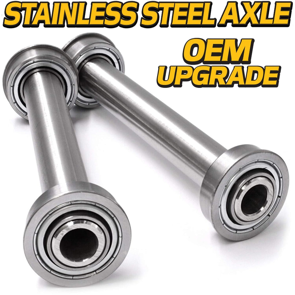 2 Kits Stainless Steel Front Wheel Axle & Bearing Conversion Q922287