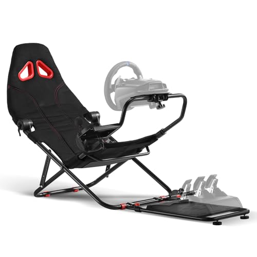 Foldable Racing Simulator Cockpit (Black) S28451