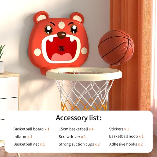 Adjustable Height 2.4-6.5 ft Portable Basketball Hoop I22103