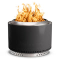 27 Inch Smokeless Stainless Steel Fire Pit with Stand, Bronze U1188