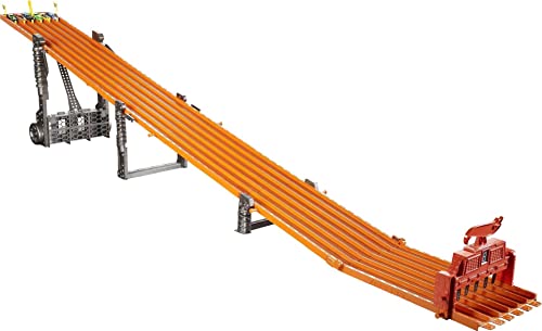 6-Lane Raceway Toy Car Track Set with 6 Cars C6849