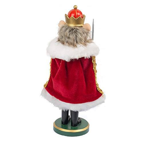 3 Set Christmas Nutcrackers Figures, 7 Inch Handmade Wooden Nutcracker Decorations V8366