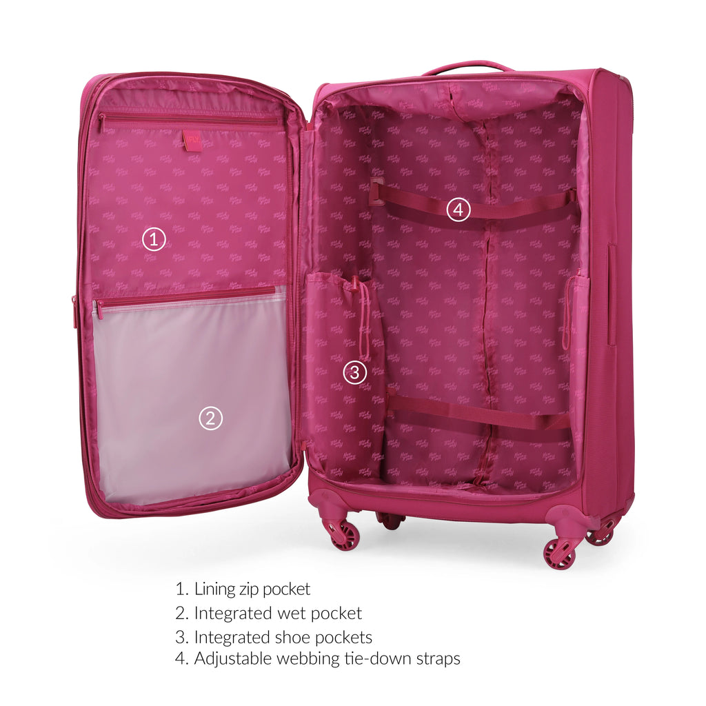 Fuchsia 20" Carry-on Luggage F72890