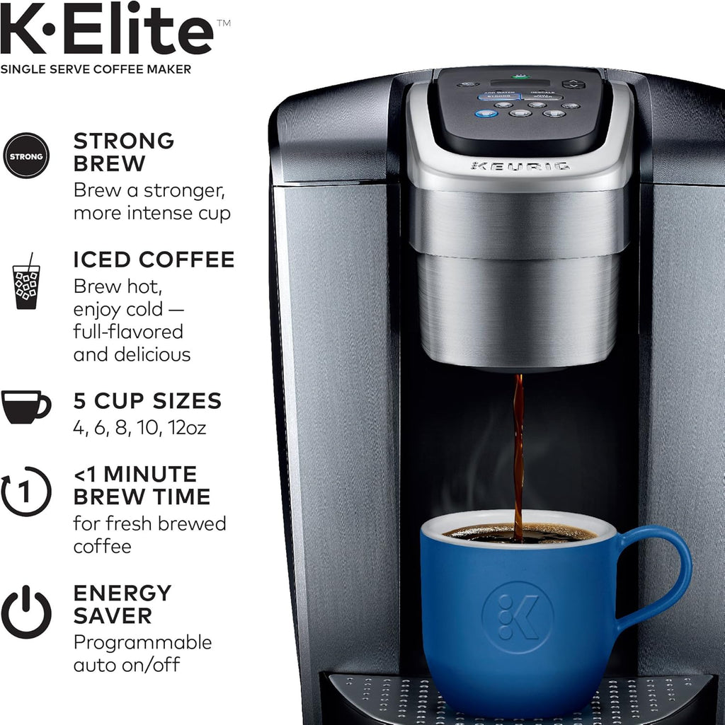Single Serve K-Cup Pod Coffee Brewer with Iced Coffee Capability T749413