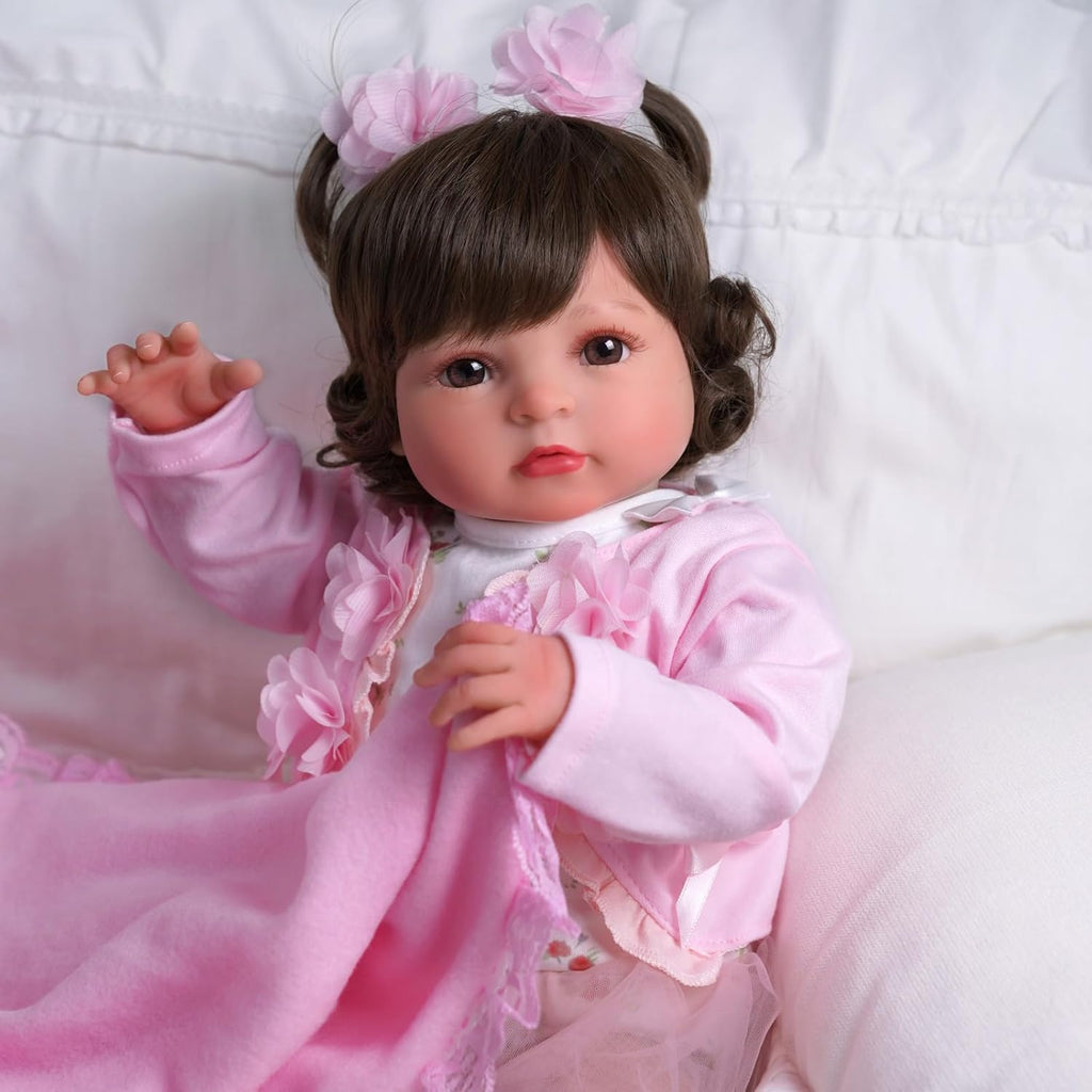 20 Inch Realistic Soft Vinyl and Cloth Body Poseable Reborn Baby Doll X953