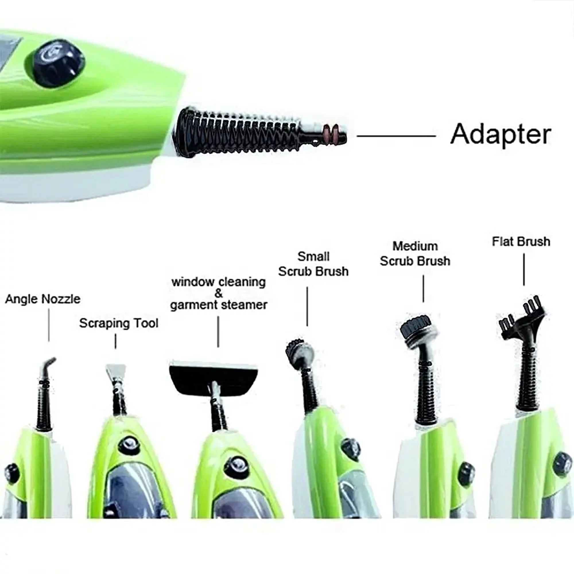 Floor Steamer with Detachable Handheld Steam Cleaner 6 in 1 Q48838