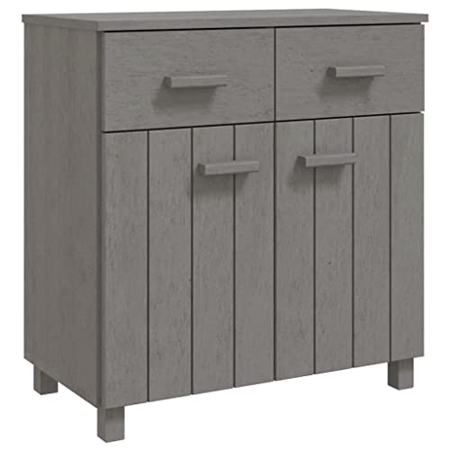 Light Gray Solid Wood Pine Sideboard J87573