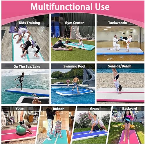 6.6ft 10 ft 13ft 16ft 20ft 4/8in Thick Inflatable Gymnastics Mat W367