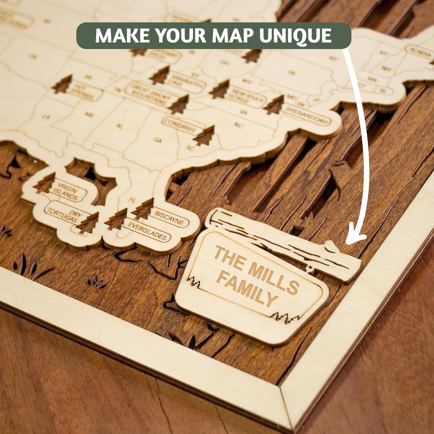 National Parks Map P3328