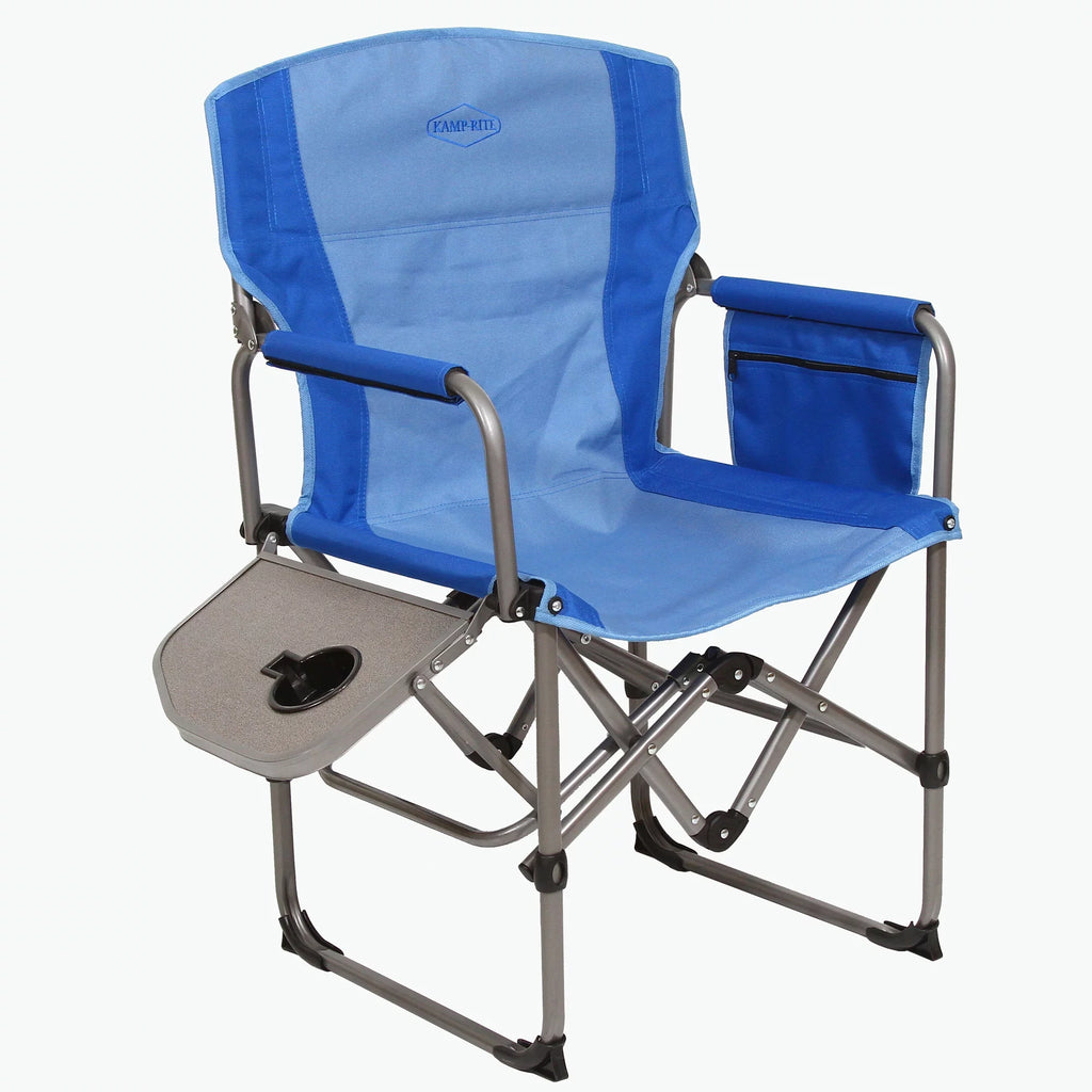 Outdoor Camping Folding Director's Chair with Side Table F9510