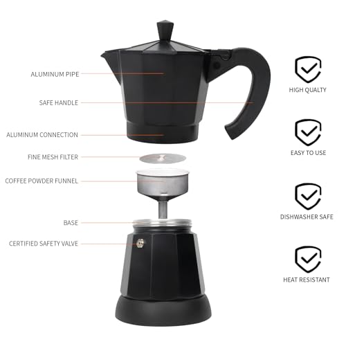 6 or 3cup Electric Espresso Coffee Maker L55732