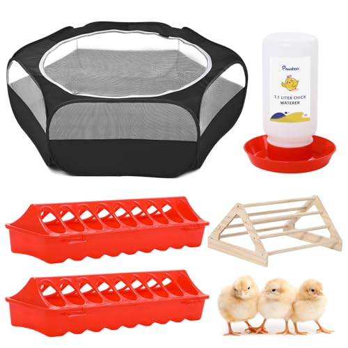Small Animals Playpen, Waterproof Pet Cage Tent with Zippered Cover, Portable Outdoor Yard Fence with 3 Metal Rod, Green J705