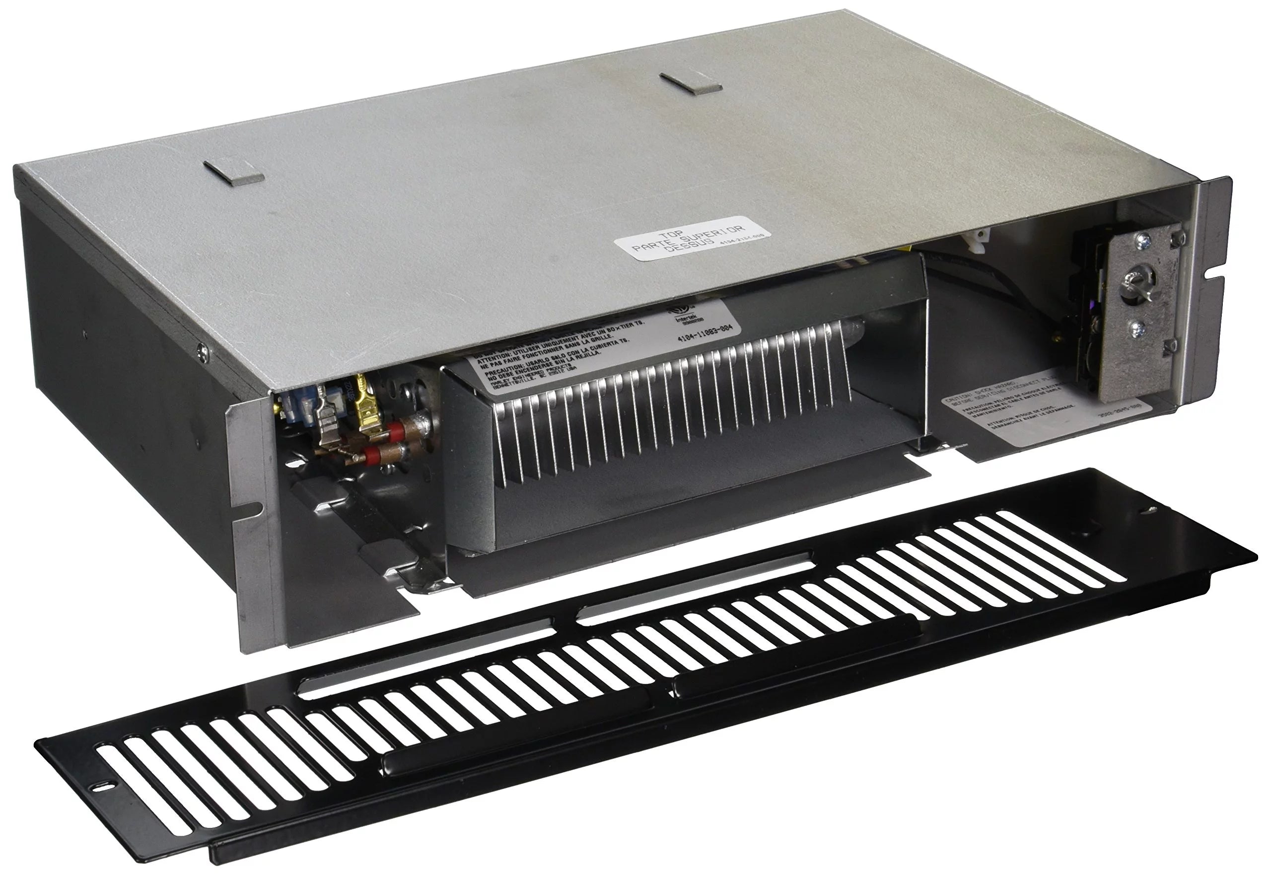 Under Cabinet Fan Forced Kickspace Heater, 120 Volt 1,500 Watt, 15 3/8" Wide J135554