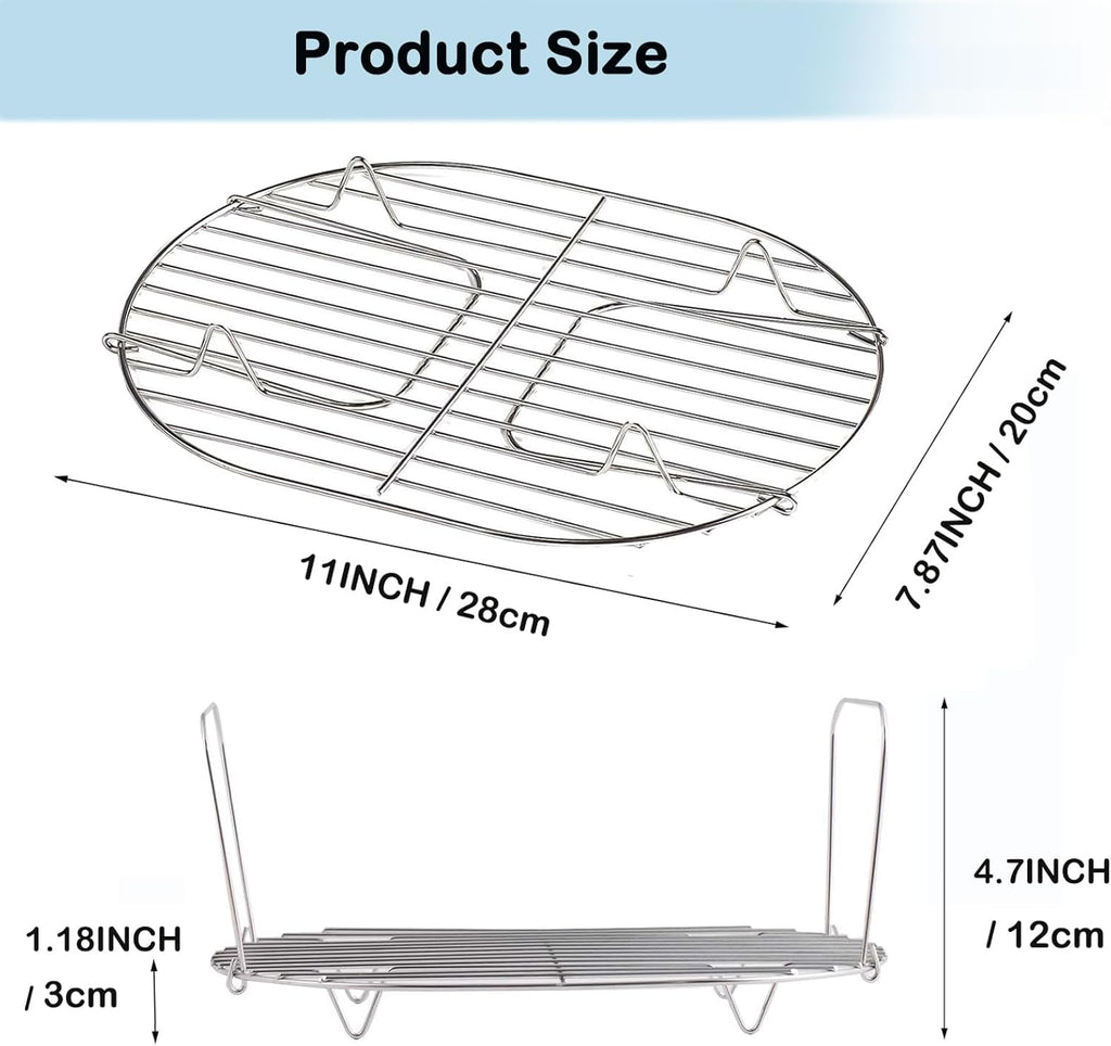 Chrome Pack of 2 Steam and Roast Rack H414234