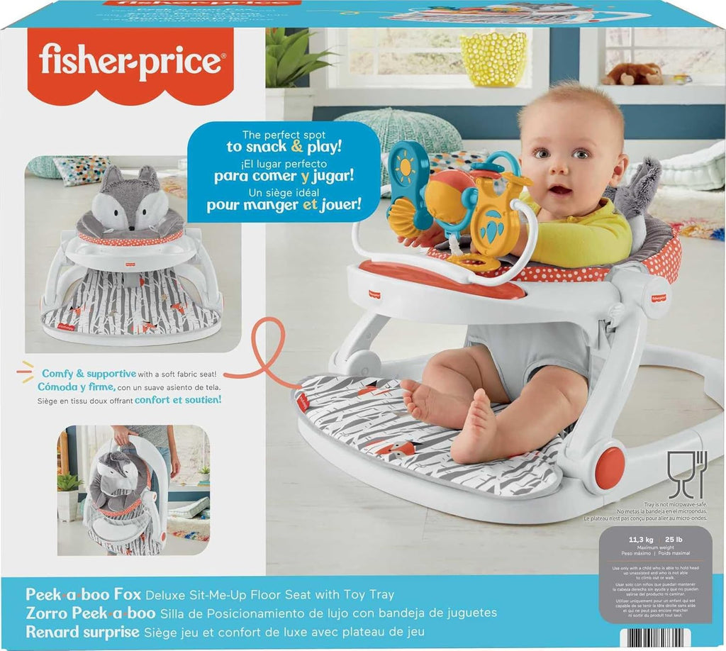 Portable Baby Floor Seat with Snack Tray and Toy Bar L152