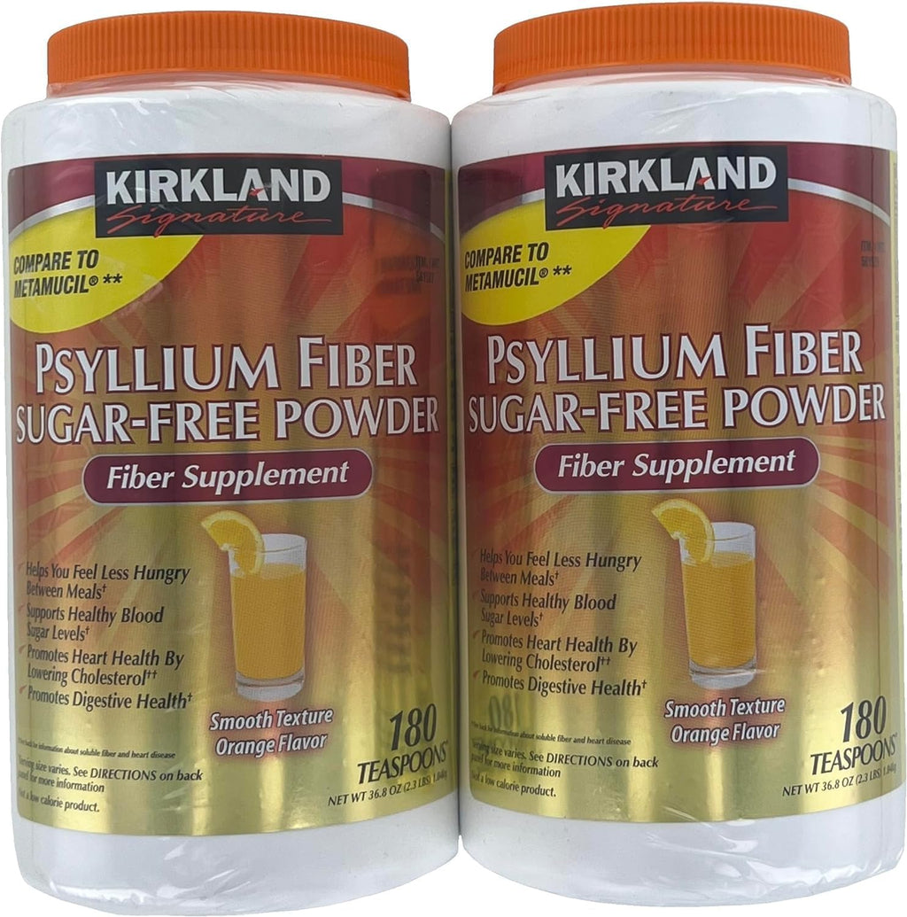 Sugar-Free Psyllium Fiber Supplement Powder, 360 Doses L658
