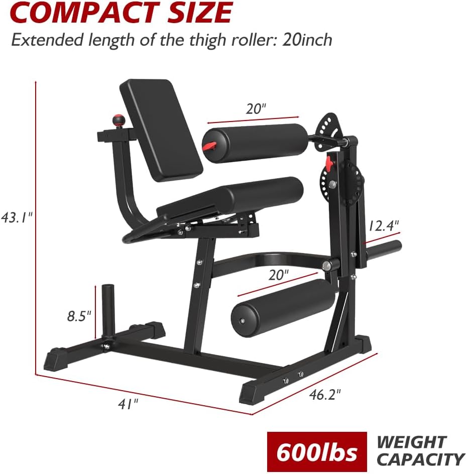 Adjustable Plate Loaded Leg Rotary Extension Machine S37578