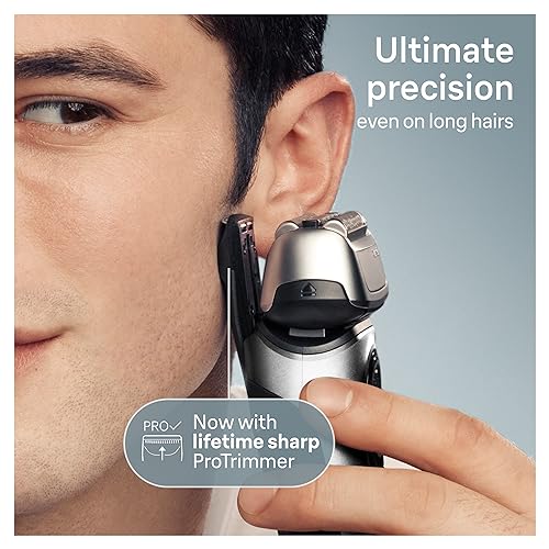 Electric Razor with Shaving Elements & Precision Trimmer, Wet & Dry P38964