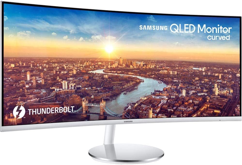 34” Ultrawide QHD Computer Monitor, 100Hz, QLED, Height Adjustable Stand, White U603779