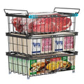 Black 2 Pack Expandable Freezer Organizer Bins T127082