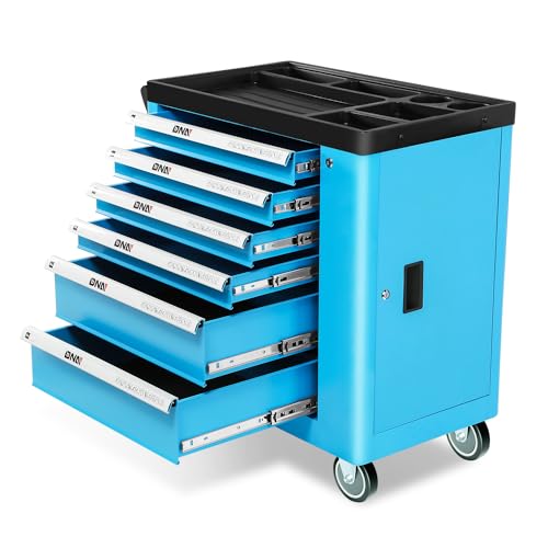 Green 7-Drawer Rolling Tool Cabinet Chest J38249