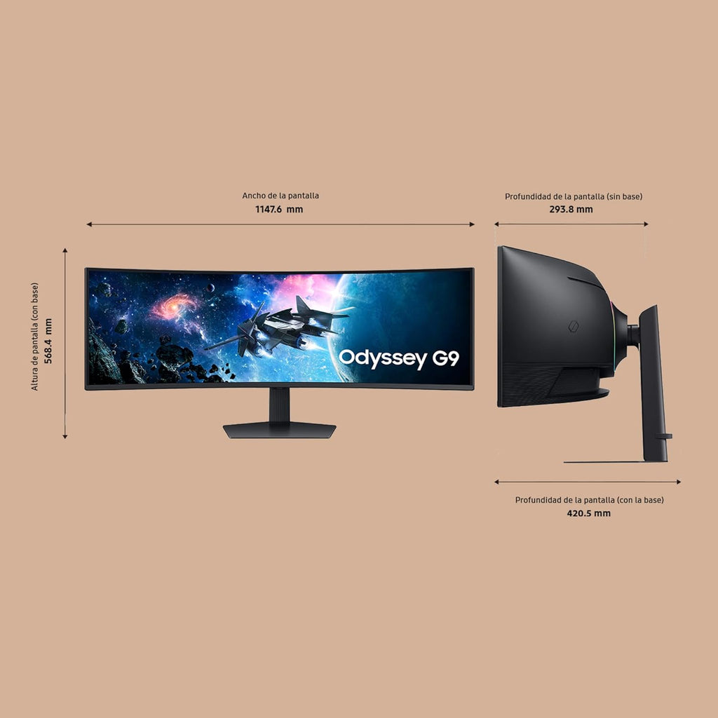 49'' Curved VA Panel DWQHD Gaming Monitor with Adjustable Stand R18501