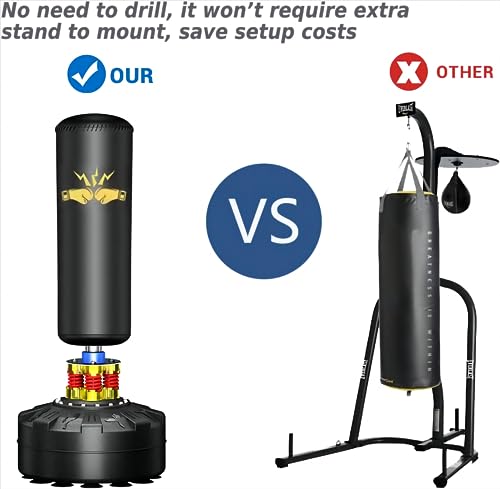 Heavy Punching Bag with Stand 70'' L360370