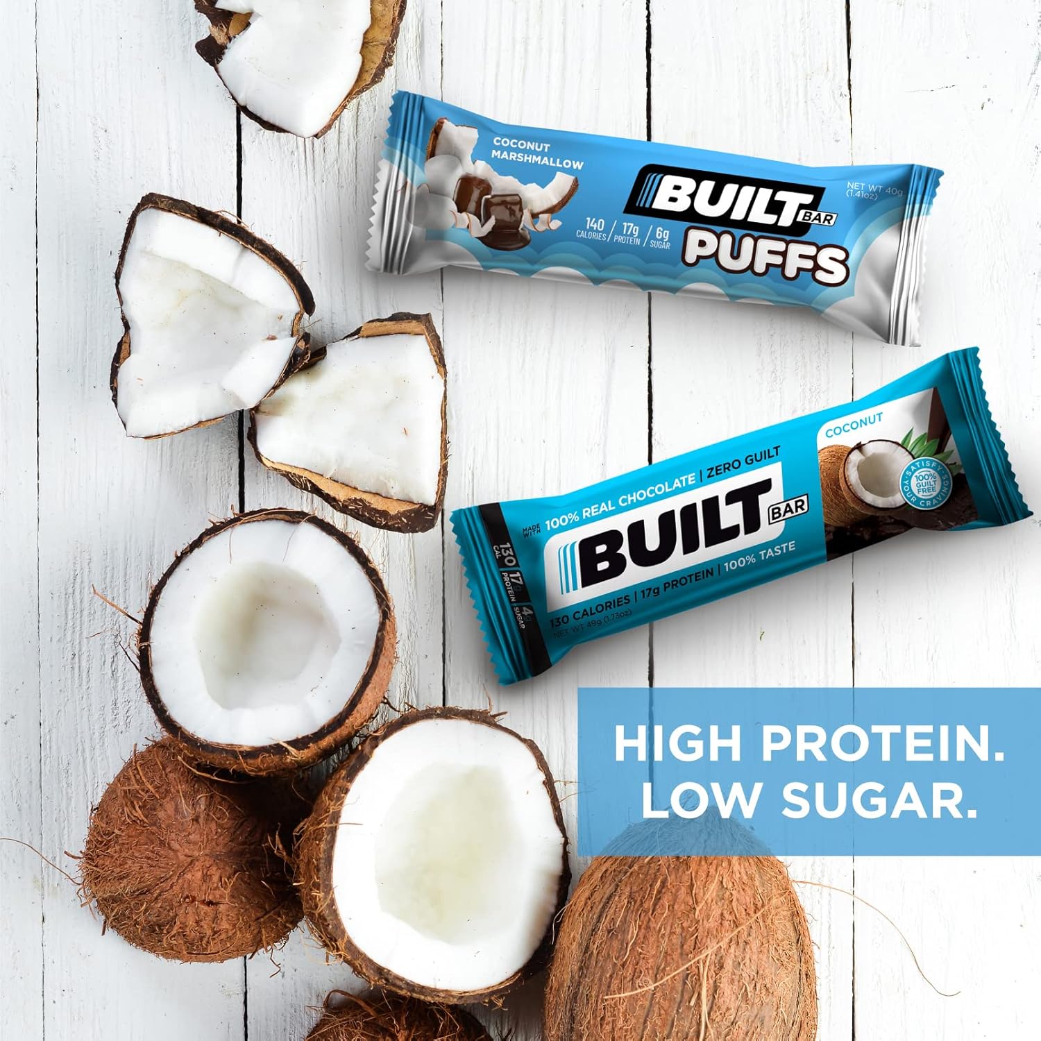 12 Pack High Protein Bars Covered in Real Chocolate Gluten Free S821