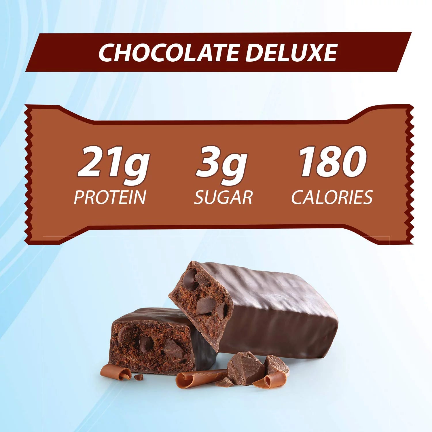 Chocolate Deluxe Protein Bars, 1.76 oz, 12 Count U962989