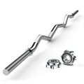 47" EZ Curl Bar Weight Lifting Bar with 2 Star Collars P226