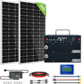 400W 1.6KWH Complete Solar Power System with 2 Solar Panels and Power Station Q987