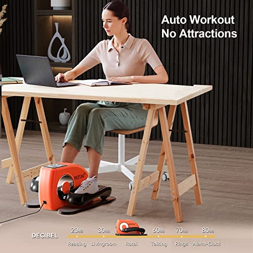 Electric Seated Leg Foot Pedal Exerciser with Remote and LCD Monitor B846