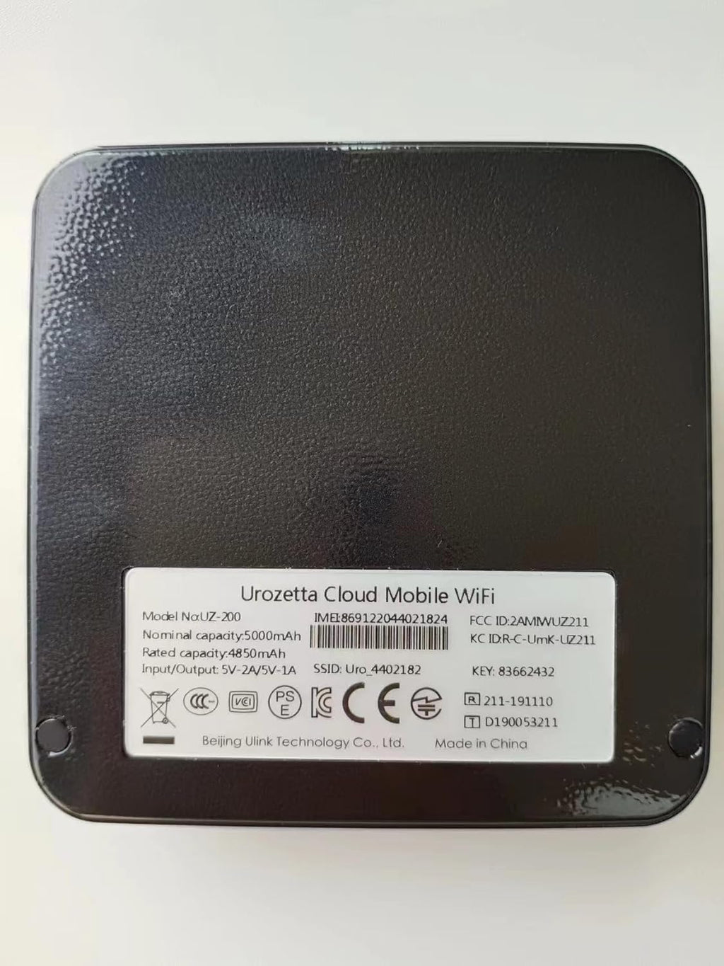 Mobile Hotspot Router Wireless Portable Wi-Fi with US 25GB, 5000mAh E9079